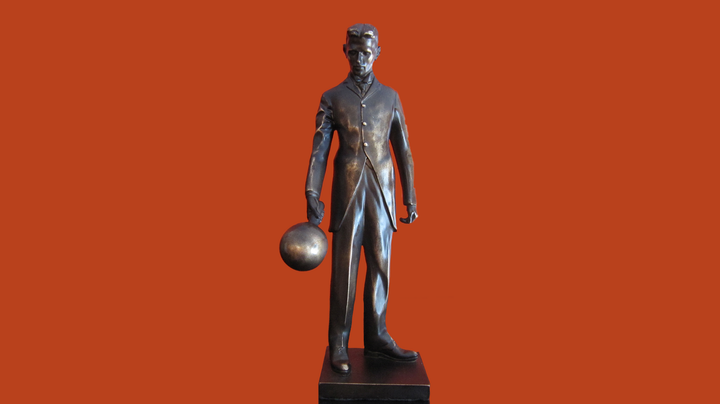 Nikola Tesla sculpture